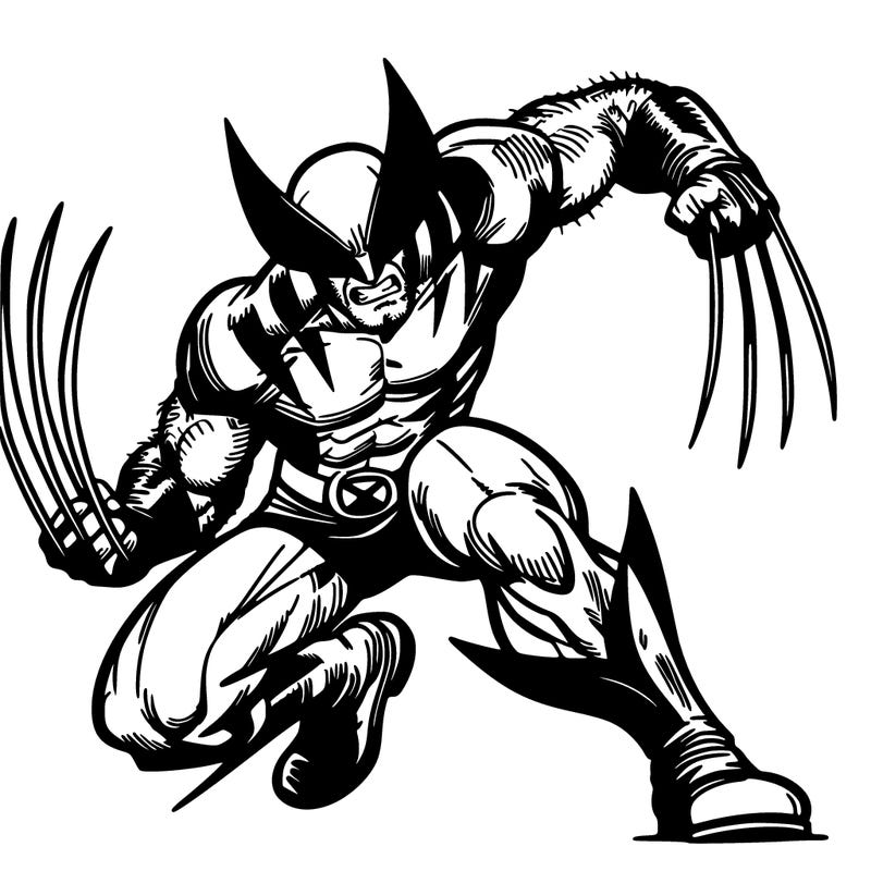 wolverine in intense combat