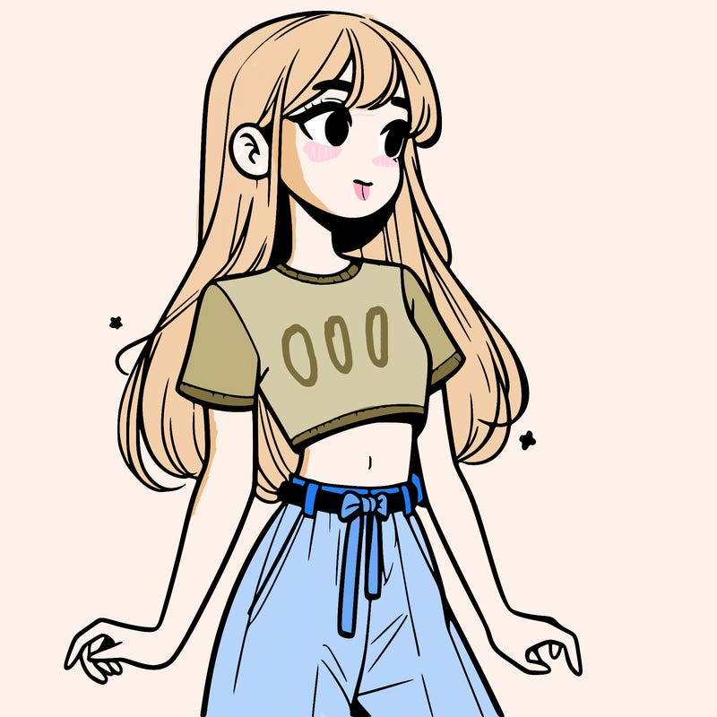 girl in a cute crop top