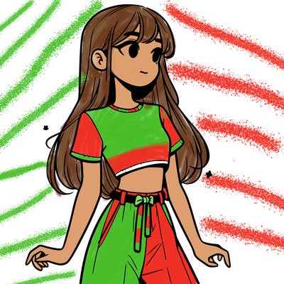 girl in a cute crop top