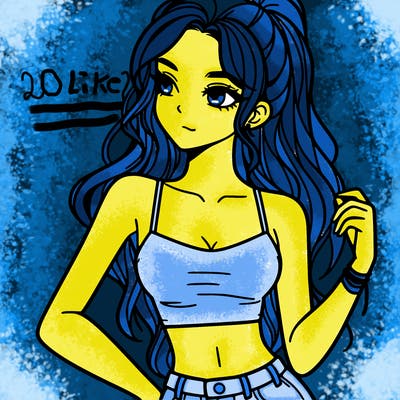 girl in crop top