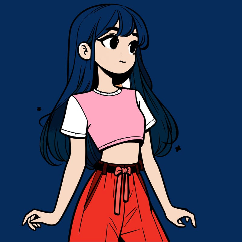 girl in a cute crop top