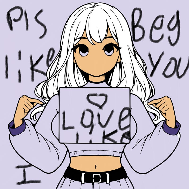 girl holding a blank sign in a long sleeve crop top