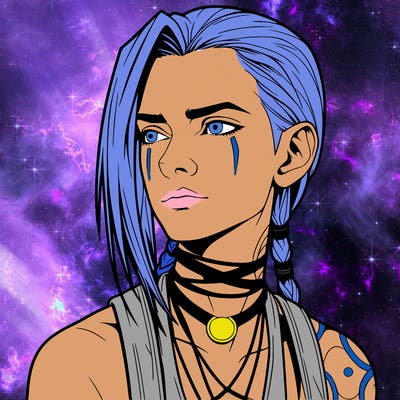 jinx from arcane realistic