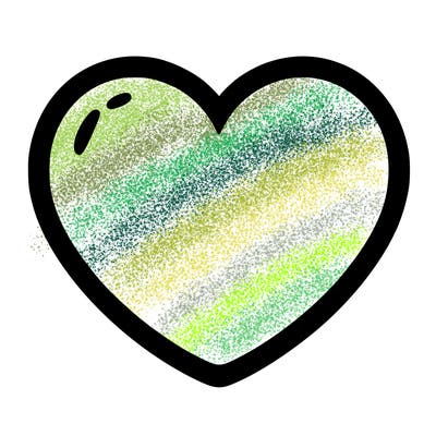 a blank heart