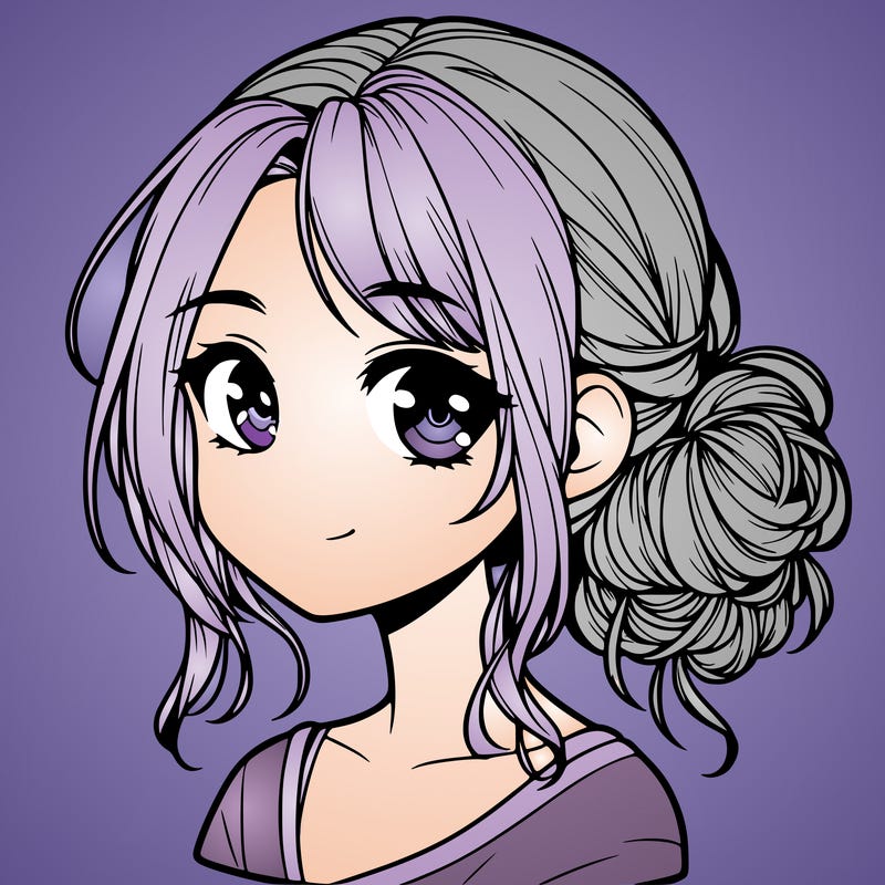 realistic girl with cute hair