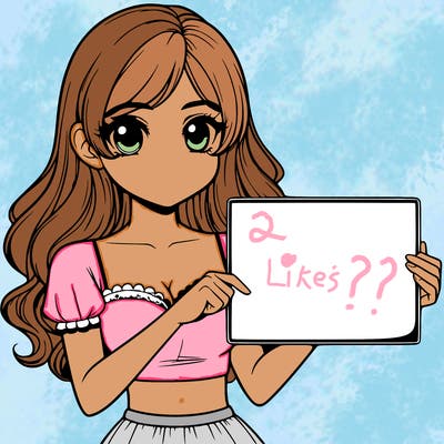 realistic pretty girl holding blank sign