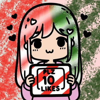 girl holding a sine that says “plz 10 likes”