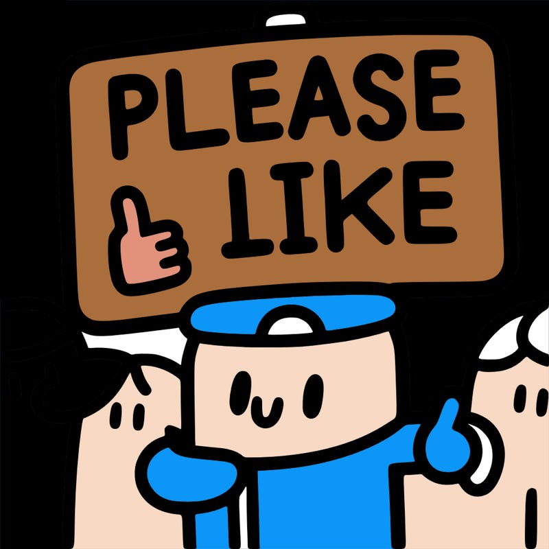 a sigh say please like