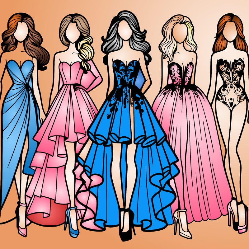 fashion models dresses