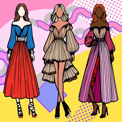 fashion models dresses