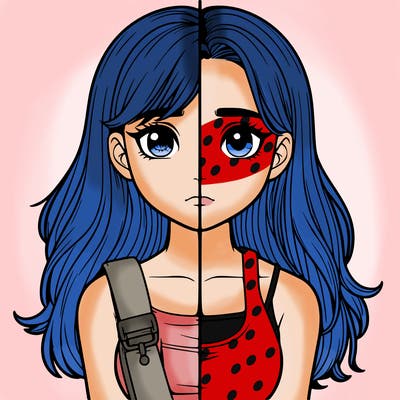 realistic girl split