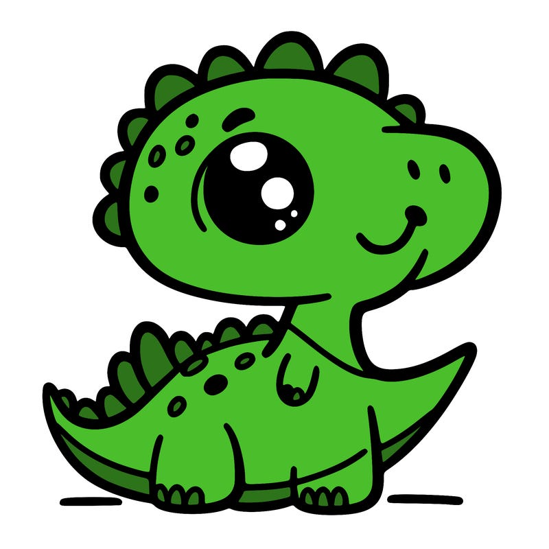 cute easy dinosaur