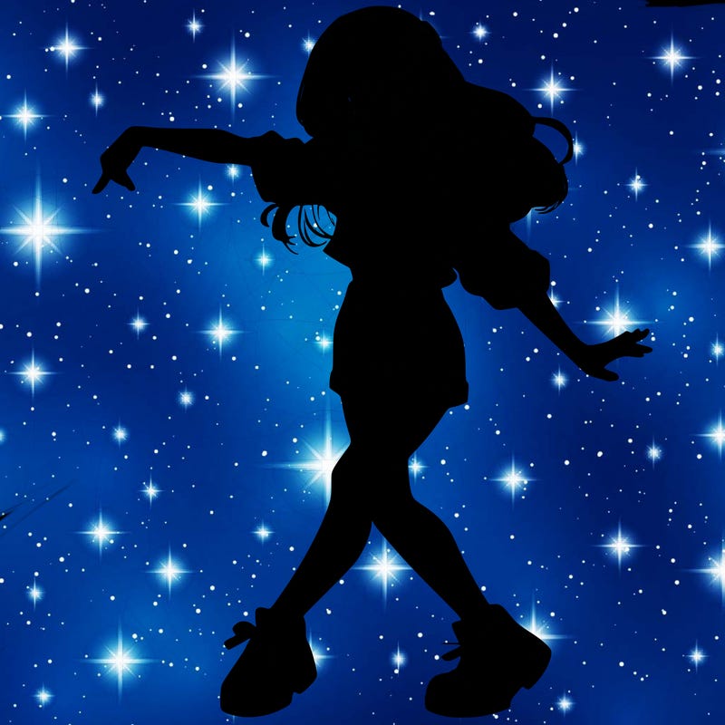 realistic girl danceing