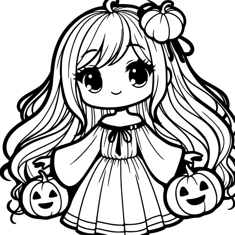 pumpkin hair girl