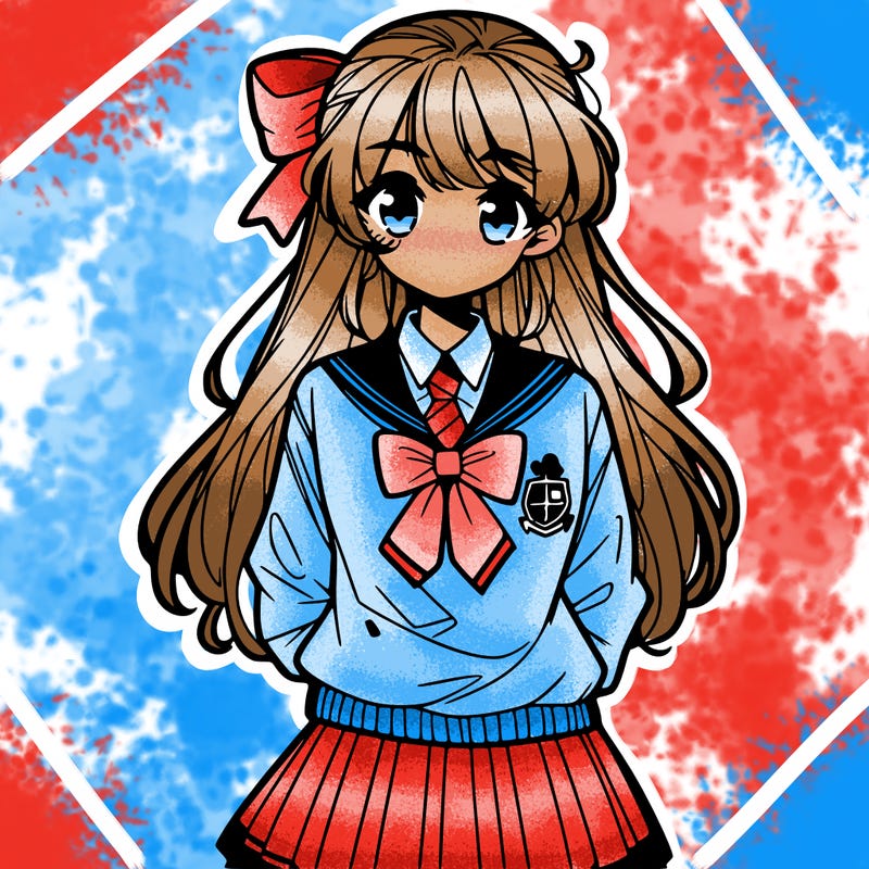preppy anime girl