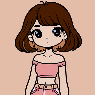 girl in a cute crop top