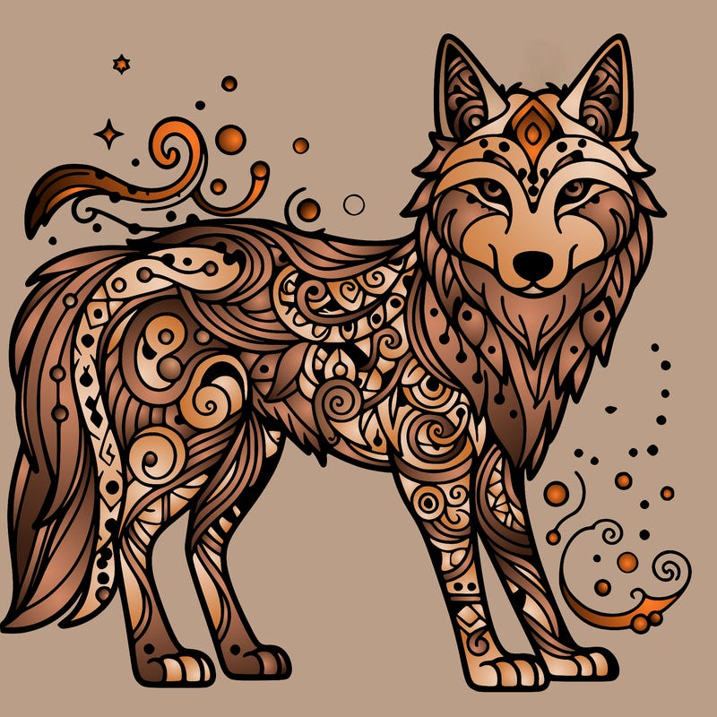 mystical wolf