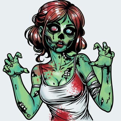 realistic zombie girl