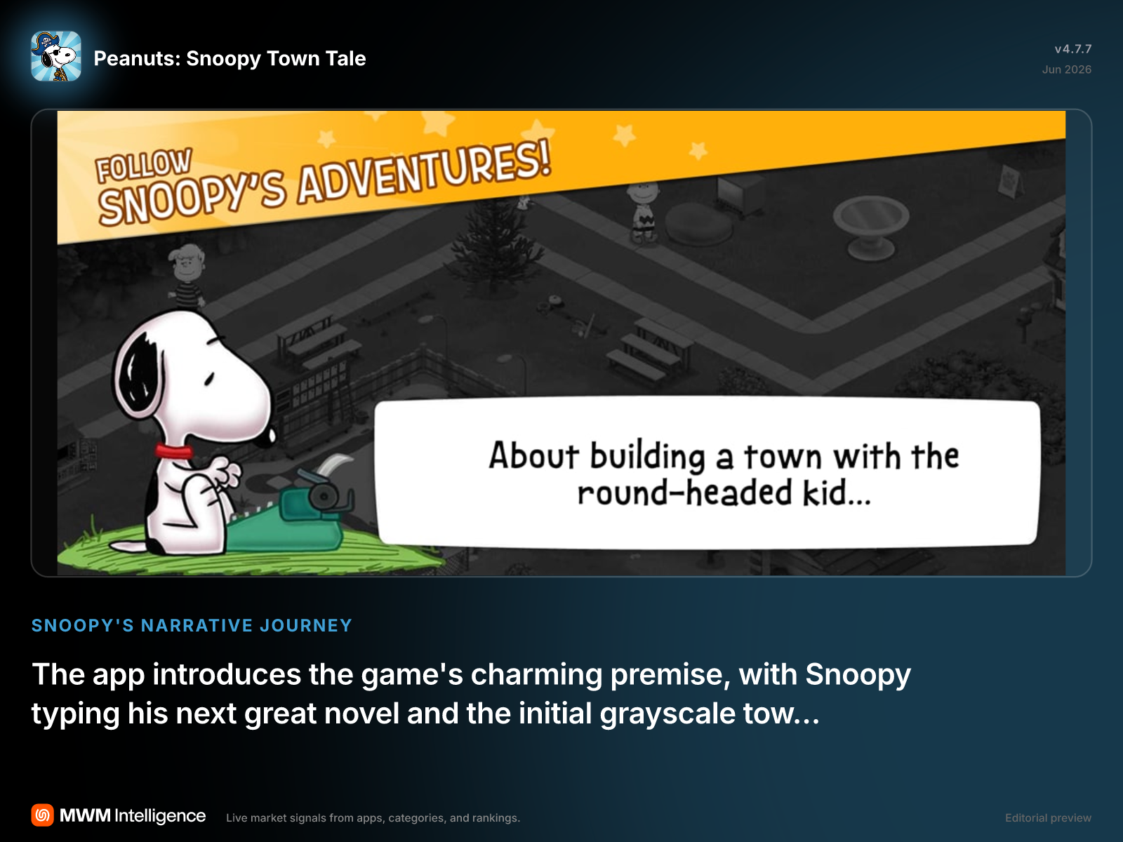 Peanuts: Snoopy Town Tale - Games App | MWM