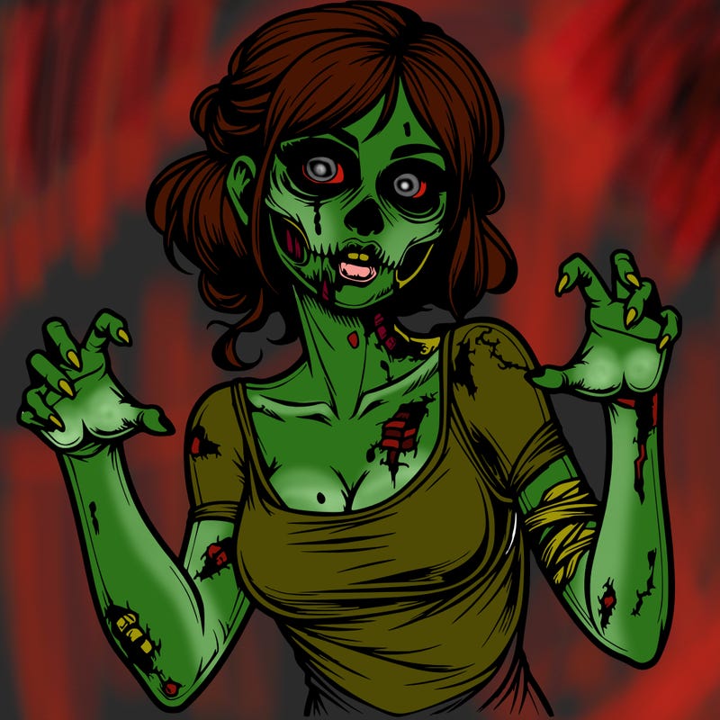 realistic zombie girl