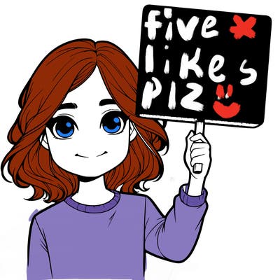 realistic girl holding up a sign