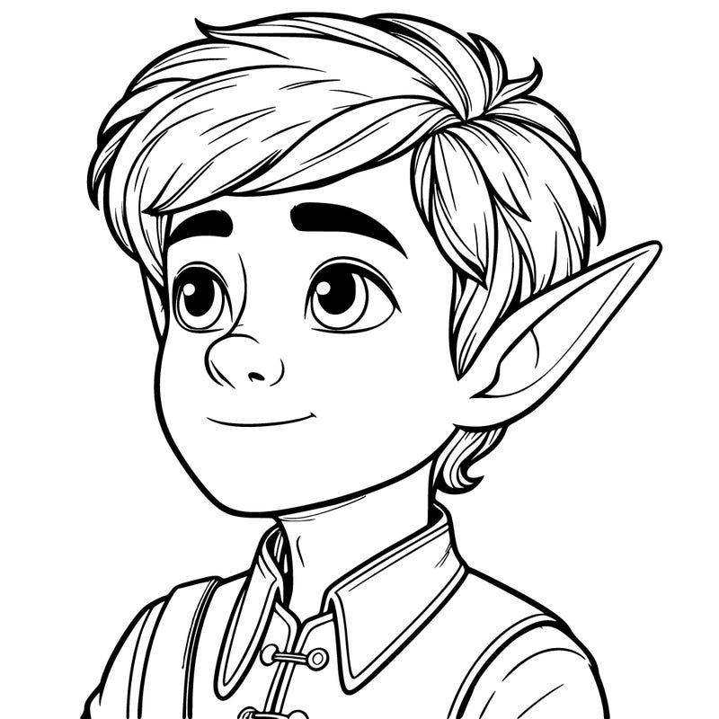 realistic elf boy