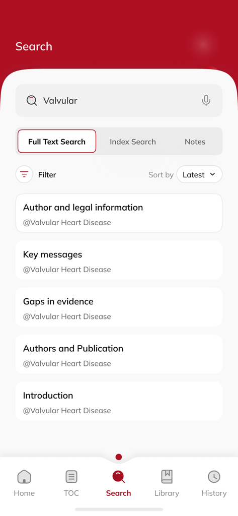 ESC Pocket Guidelines - Search results for valvular heart disease in the ESC Pocket Guidelines mobile app