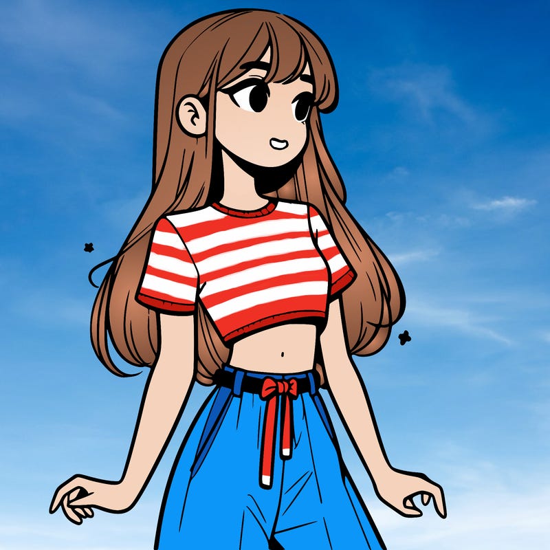 girl in a cute crop top