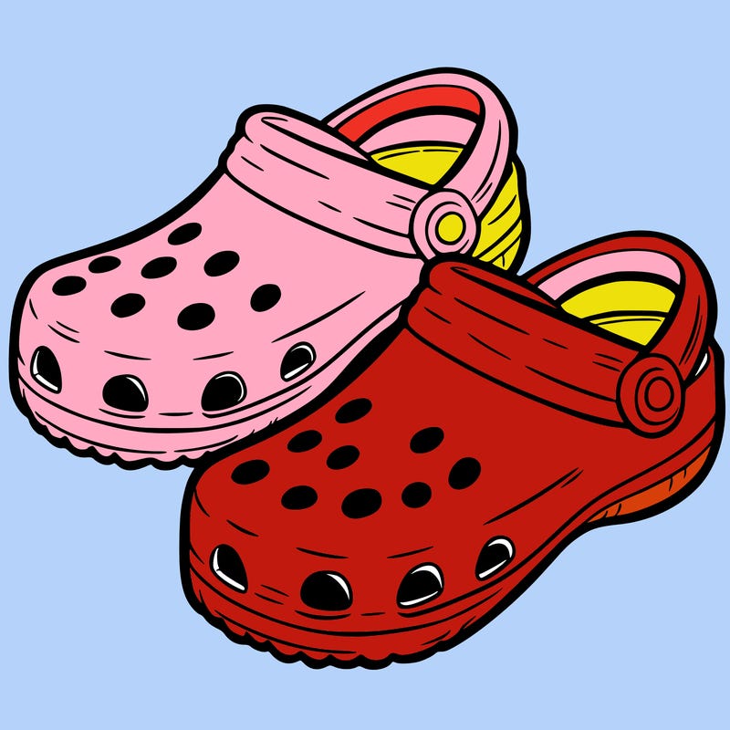 crocs right next to each other