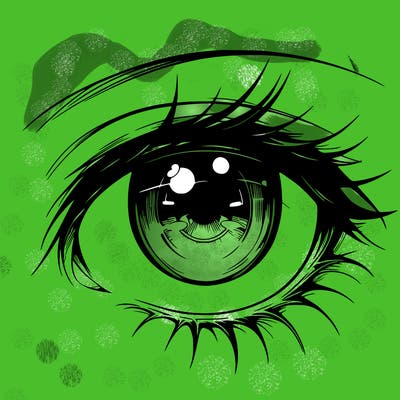 realistic anime eye fenale anime eye