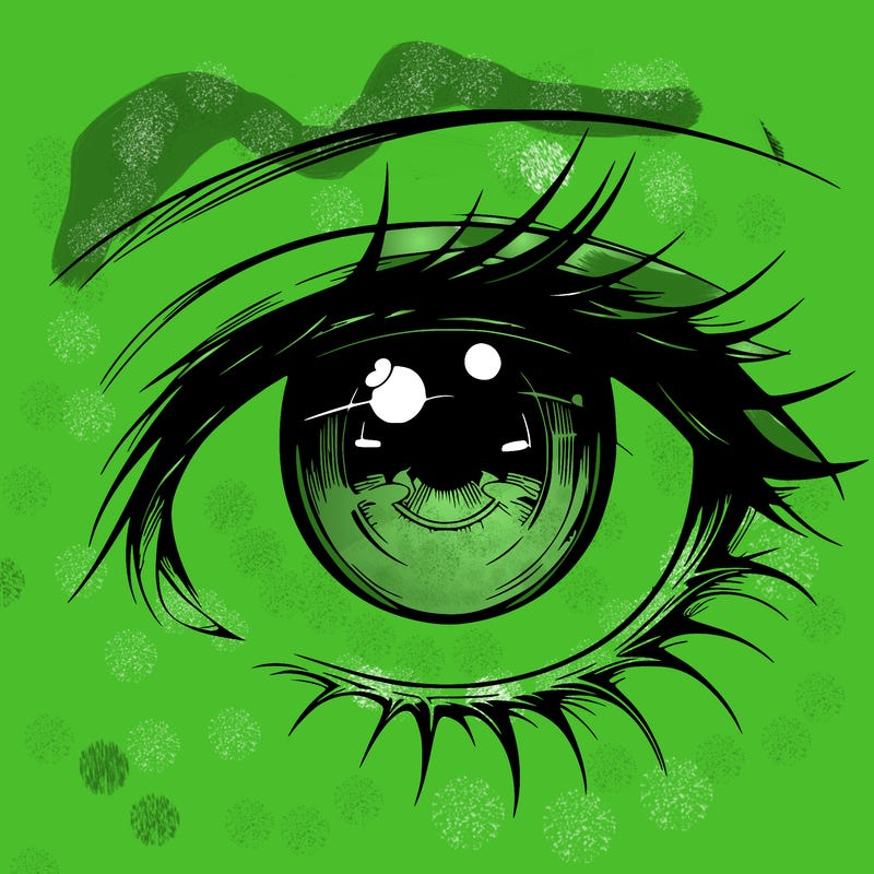 realistic anime eye fenale anime eye