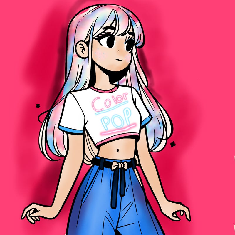 girl in a cute crop top