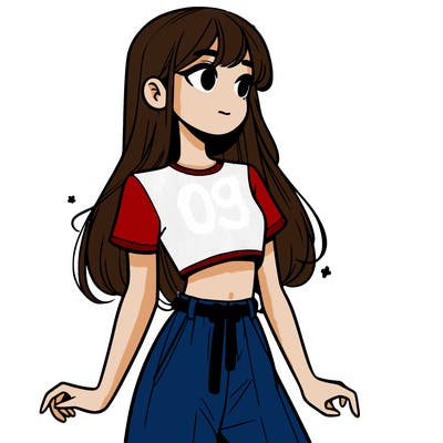 girl in a cute crop top