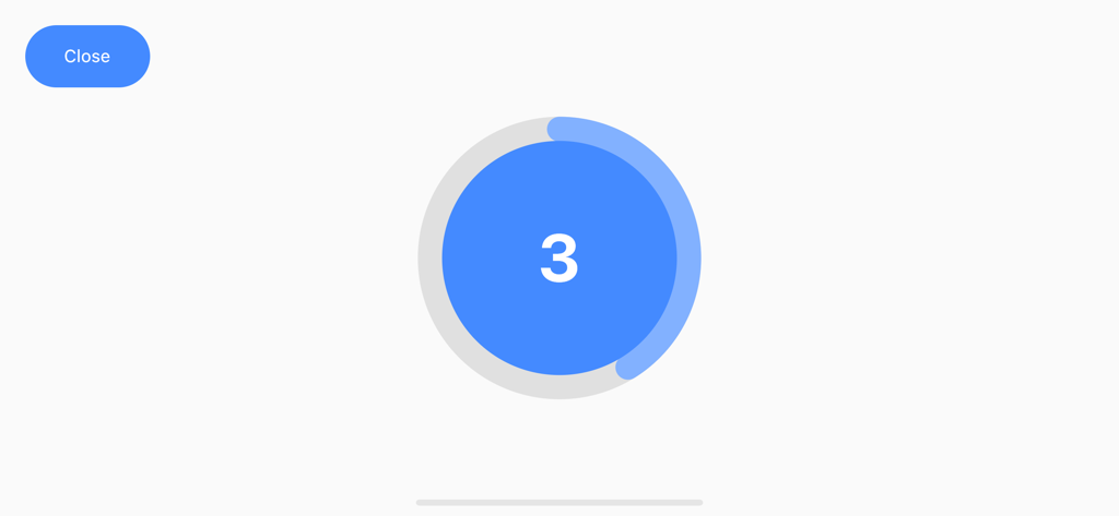 Three-second countdown timer screen in the Pinoy Henyo word game