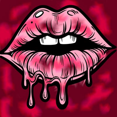 lips that look realistic and drip