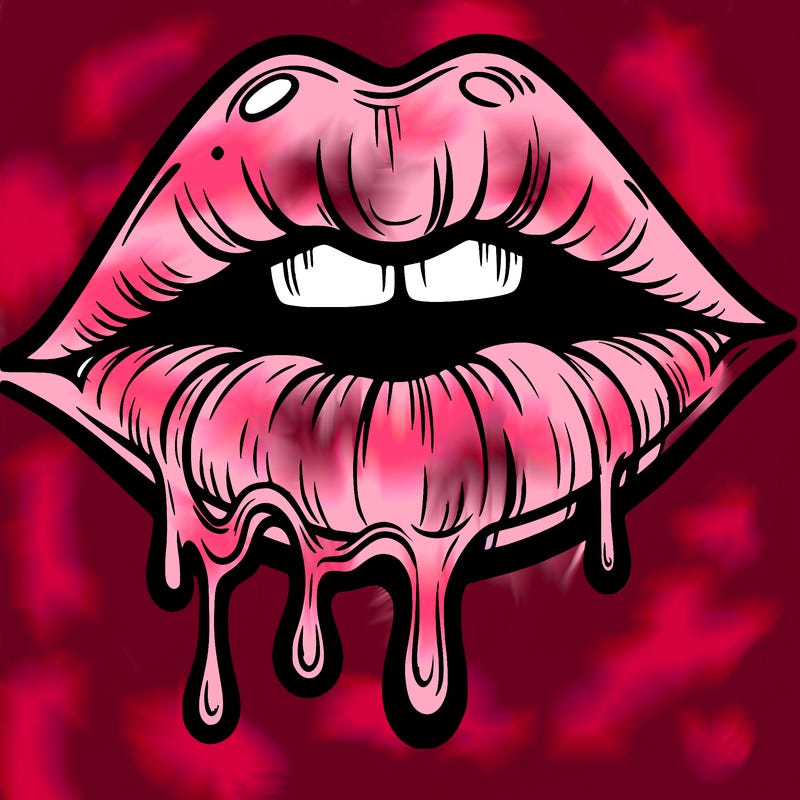 lips that look realistic and drip