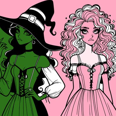 elphaba and glinda