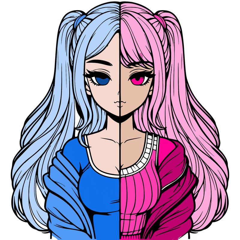 realistic girl split