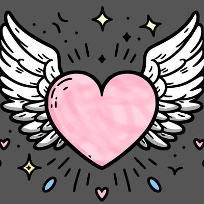 heart with wings