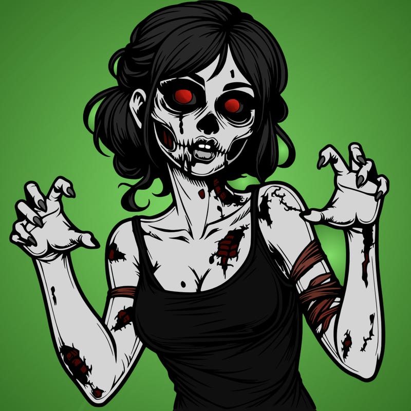 realistic zombie girl