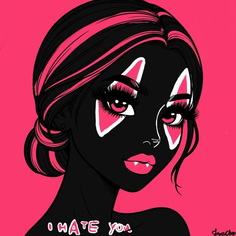 realistic girl with lashes