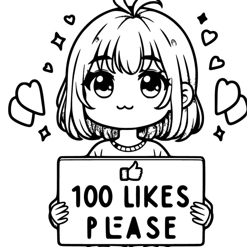 a cute girl holding 100 likes please  sign
