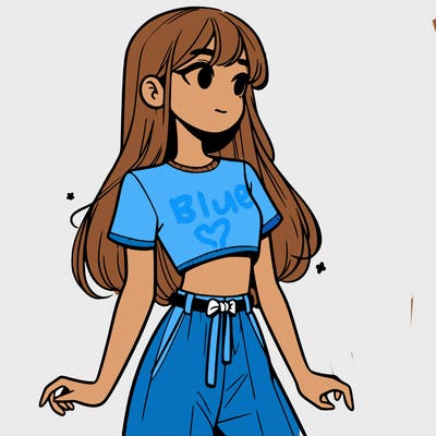 girl in a cute crop top