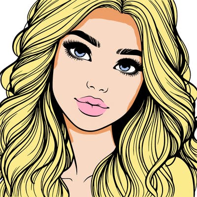 beautiful realistic girl