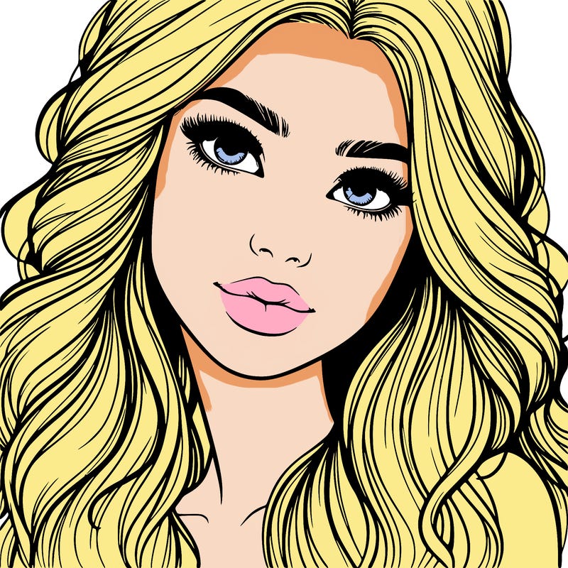 beautiful realistic girl