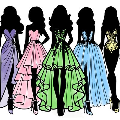 fashion models dresses