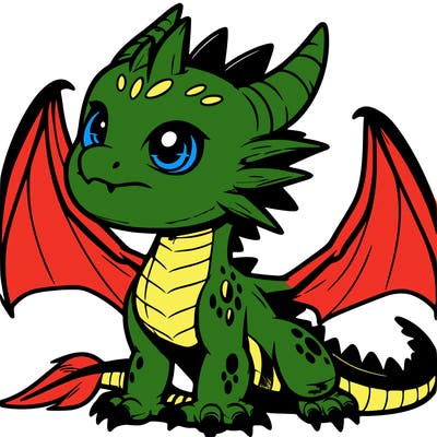 fierce baby night dragon