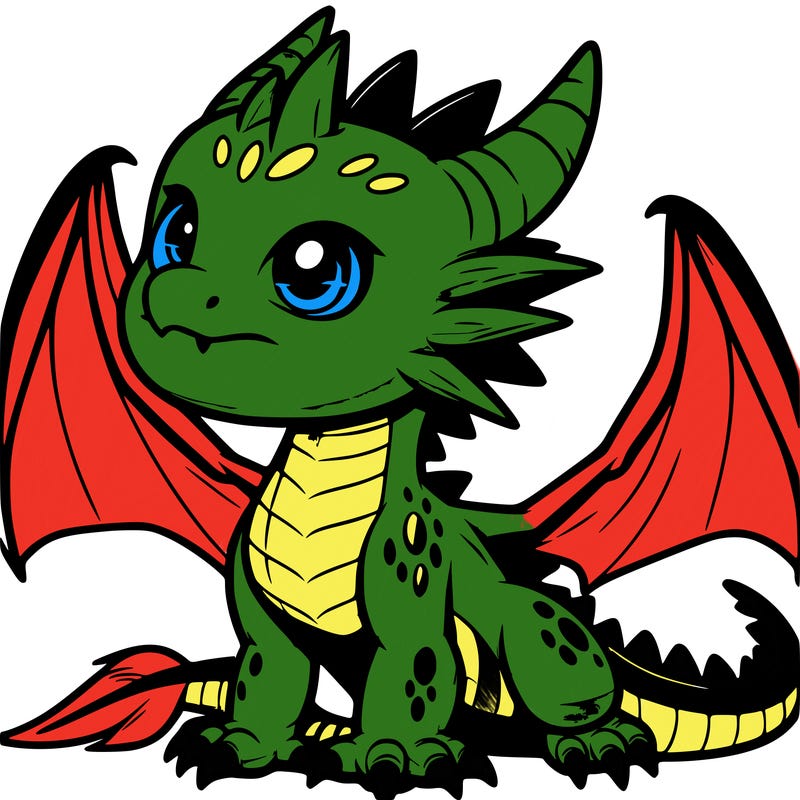 fierce baby night dragon