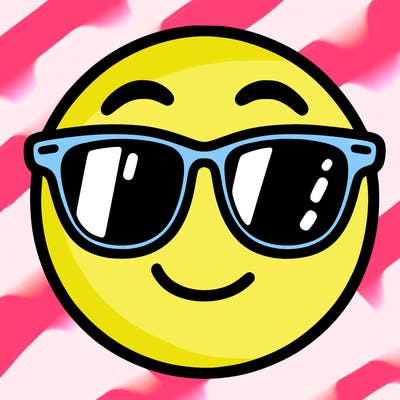 emoji with sunglasses