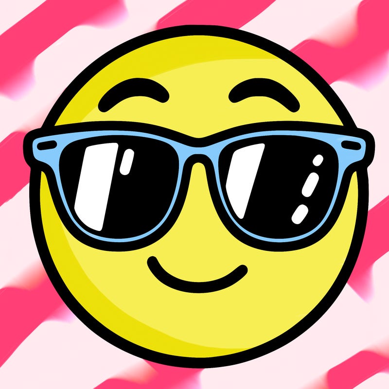 emoji with sunglasses